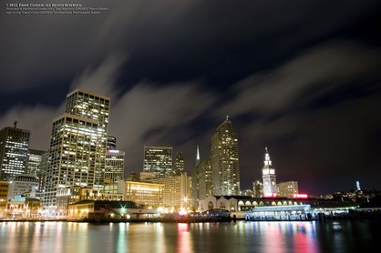 Beautiful night picture of San Francisco waterfront.  Part of FreePhotoCourse.com's 