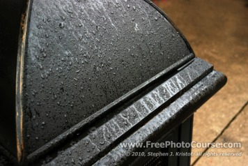 Raindrop Photography, Abstract, Form - Fine Art Photography Tips and Lessons - © 2010, Stephen J. Kristof, www.FreePhotoCourse.com, all rights reserved 