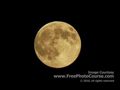 Picture of a Full Moon, Copper Moon,© 2010, FreePhotoCourse.com  -  free digital pictures, computer desktop backgrounds, free online photography tips 