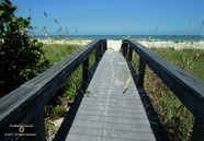 Picture of a crossover boardwalk to the beach and ocean.  Beautiful tropical summer image. © 2011, FreePhotoCourse.com, all rights reserved.  Awesome beach pictures & wallpapers. Download free jpg, jpeg photos. 