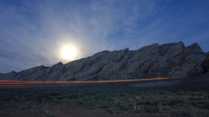 Long-exposure picture at San Raphael Swell, Utah.  Featured in FreePhotoCourse.com's Contributor's Photo Gallery.  Photo Credit: Ted Ehrlich.  © 2013, all rights reserved.