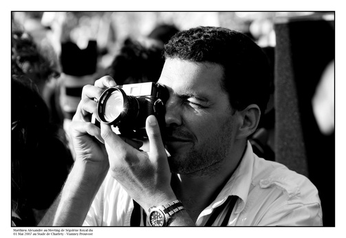 Picture of Matthieu Alexandre, professional photojournalist.  Featured in FreePhotoCourse.com 'Photographer Profile' series on professional photographers that make a difference. Photo Credit: © Vianney Prouvost; all rights reserved. 